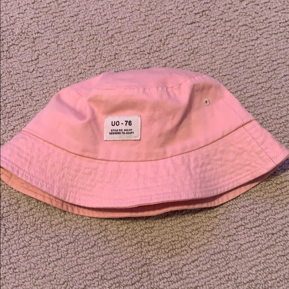 light pink urban outfitters bucket hat